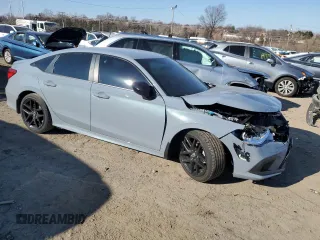 2022 Honda Civic Sport with VIN 2HGFE2F50NH553150, listed as a Copart auction lot 46809705 with 30,065 mi miles and Salvage Title. Bid and sale history available at carsss.com. Image 4.