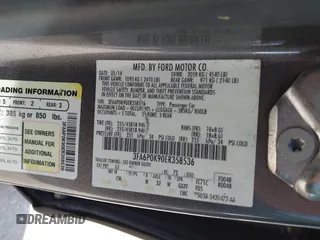 2014 Ford Fusion Titanium with VIN 3FA6P0K90ER358536, listed as a IAAI auction lot 41931474 with 170,856 mi miles. Bid and sale history available at carsss.com. Image 9.