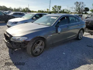 2013 BMW 5 Series 535i xDrive with VIN WBAFU7C54DDU73216, listed as a Copart auction lot 62163485 with 112,430 mi miles and Salvage title. Bid and sale history available at DreamBid. Image 1.