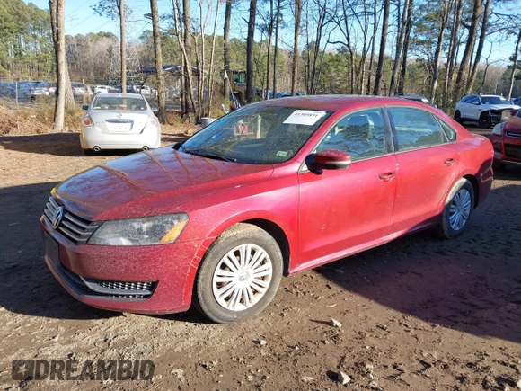 2015 Volkswagen Passat 1.8T Limited Edition with VIN 1VWAT7A33FC007414, listed as a IAAI auction lot 41305891 with 81,440 mi miles. Bid and sale history available at carsss.com. Image 18.