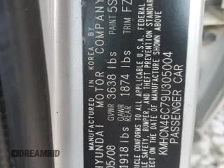 2009 Hyundai Accent Auto GLS с VIN KMHCN46C79U305004, выставлен на аукционе Copart как лот 59027665 с пробегом 162 740 миль миль и Списание • Salvage title. История ставок и продаж доступна на DreamBid. Изображение 12.