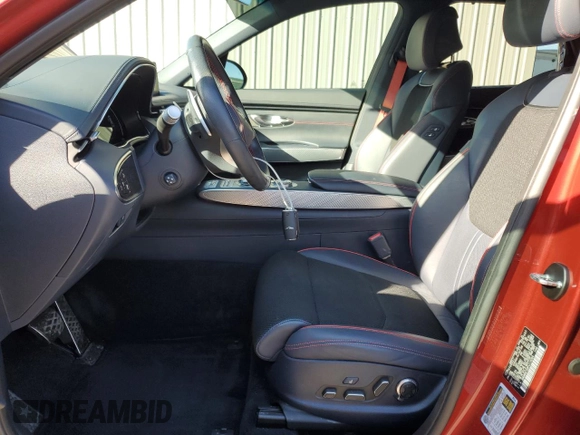 2023 Genesis GV70 2.5T with VIN KMUMADTB8PU116064, listed as a Copart auction lot 54389095 with 22,893 mi miles and Salvage Title. Bid and sale history available at DreamBid. Image 7.