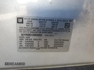 2013 Cadillac SRX Performance Collection with VIN 3GYFNDE31DS603053, listed as a Copart auction lot 57188725 with 234,360 mi miles and Salvage title. Bid and sale history available at DreamBid. Image 13.
