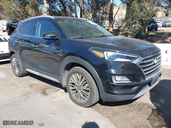 2021 Hyundai Tucson Limited with VIN KM8J33AL6MU298151, listed as a IAAI auction lot 41637599 with 73,886 mi miles. Bid and sale history available at carsss.com. Image 1.