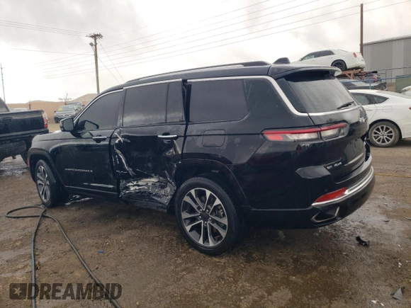 2022 Jeep Grand Cherokee Overland with VIN 1C4RJKDG5N8552142, listed as a Copart auction lot 47270055 with 52,377 mi miles and Salvage title. Bid and sale history available at DreamBid. Image 2.