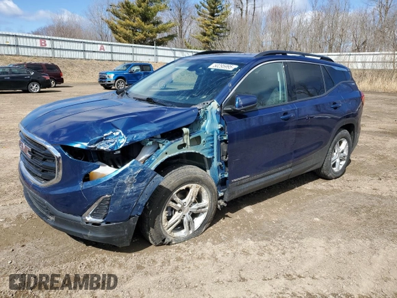 2019 GMC Terrain SLE with VIN 3GKALMEV1KL345510, listed as a Copart auction lot 50295995 with 71,689 mi miles and Clean Title. Bid and sale history available at carsss.com. Image 1.