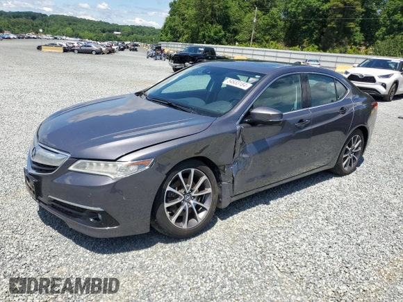 2017 Acura TLX V6 w/Advance Pkg with VIN 19UUB2F7XHA002129, listed as a Copart auction lot 54933184 with 111,963 mi miles and Salvage title. Bid and sale history available at DreamBid. Image 1.