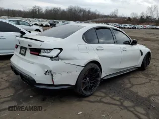 2022 BMW M3 Competition xDrive z VIN WBS43AY08NFM90896, wystawiony jako Copart lot #88685375 z przebiegiem Nie podano mil oraz Szkoda całkowita • Salvage title. Historia ofert i sprzedaży dostępna na DreamBid. Obrazek 3.