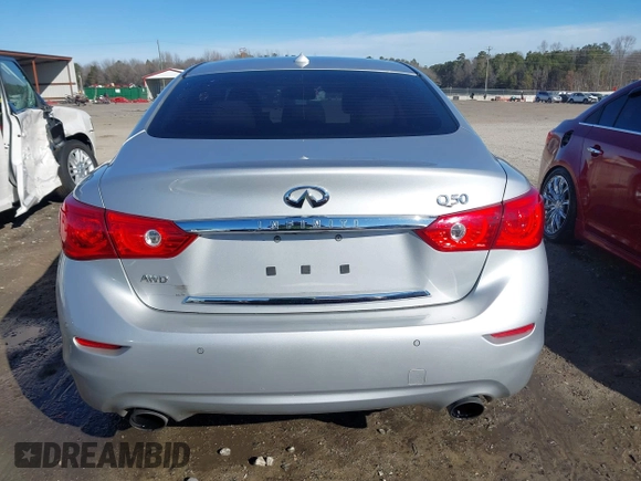 2017 Infiniti Q50 Premium with VIN JN1EV7AR0HM833138, listed as a IAAI auction lot 41464524 with 150,210 mi miles and . Bid and sale history available at DreamBid. Image 16.