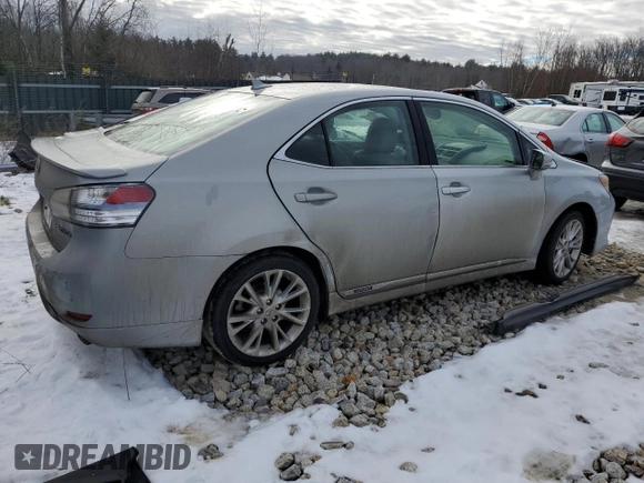 2010 Lexus HS with VIN JTHBB1BA9A2017186, listed as a Copart auction lot 41837274 with 290,026 mi miles and Salvage Title. Bid and sale history available at carsss.com. Image 3.