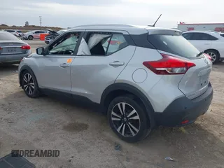 2020 Nissan Kicks SV with VIN 3N1CP5CV1LL506511, listed as a IAAI auction lot 41743393 with 59,869 mi miles. Bid and sale history available at carsss.com. Image 3.
