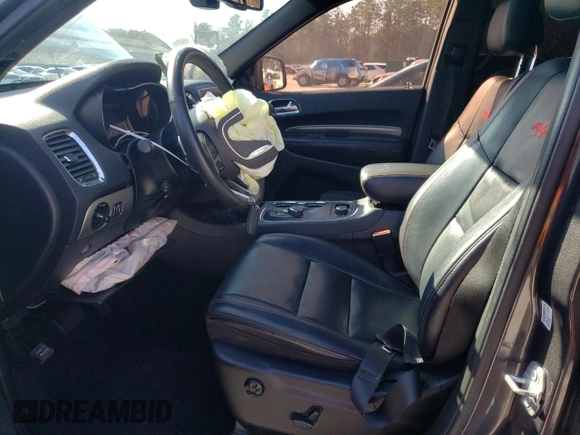 2016 Dodge Durango R/T with VIN 1C4SDJCT9GC485112, listed as a Copart auction lot 48109645 with 92,254 mi miles and Salvage title. Bid and sale history available at DreamBid. Image 7.