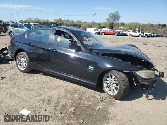 2010 BMW 3 Series 328i xDrive with VIN WBAPK5C52AA646887, listed as a Copart auction lot 52329525 with 163,249 mi miles and Salvage title. Bid and sale history available at DreamBid. Image 4.