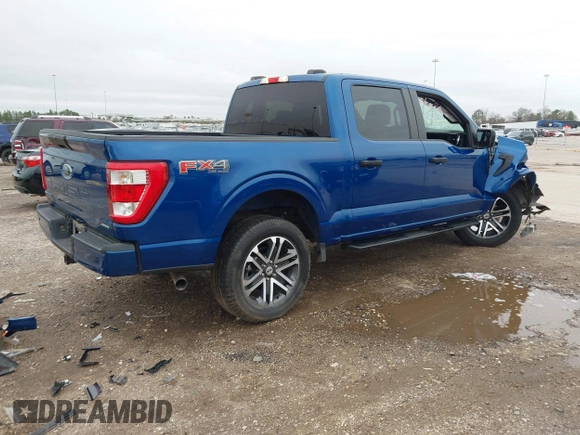 2023 Ford F-150 XL with VIN 1FTEW1EP6PKD00320, listed as a IAAI auction lot 41562733 with 19,468 mi miles. Bid and sale history available at carsss.com. Image 4.
