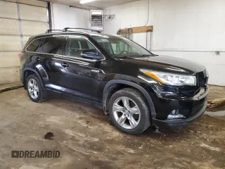 2014 Toyota Highlander Limited with VIN 5TDDCRFH3ES005028, listed as a Copart auction lot 51799655 with 196,537 mi miles and Salvage title. Bid and sale history available at DreamBid. Image 4.