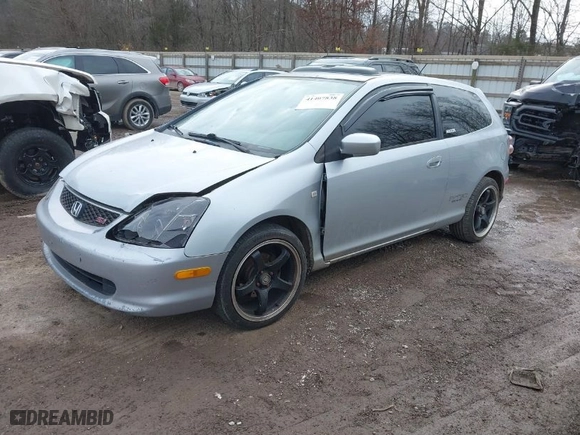 2002 Honda Civic Si with VIN SHHEP33592U305400, listed as a IAAI auction lot 41407838 with 200,105 mi miles. Bid and sale history available at carsss.com. Image 2.