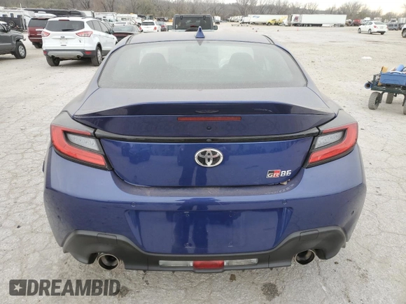 2024 Toyota GR86 Premium with VIN JF1ZNBE1XR8756817, listed as a Copart auction lot 82436794 with 6,307 mi miles and Salvage Title. Bid and sale history available at carsss.com. Image 6.