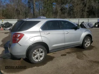 2017 Chevrolet Equinox LS with VIN 2GNALBEK1H1524489, listed as a Copart auction lot 46177015 with 143,742 mi miles and Salvage Title. Bid and sale history available at carsss.com. Image 3.