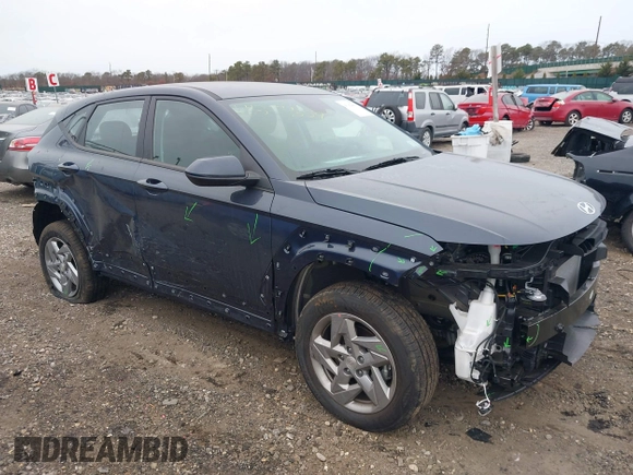 2025 Hyundai Kona SE with VIN KM8HACAB6SU222521, listed as a IAAI auction lot 41354659 with 1,886 mi miles. Bid and sale history available at carsss.com. Image 1.