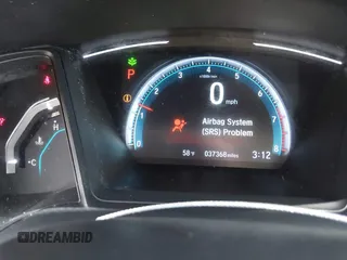 2019 Honda Civic LX with VIN 2HGFC2F61KH509233, listed as a IAAI auction lot 42048400 with 37,368 mi miles and . Bid and sale history available at DreamBid. Image 7.