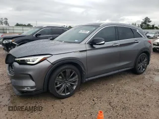 2020 Infiniti QX50 LUXE with VIN 3PCAJ5M15LF112803, listed as a Copart auction lot 47613383 with 50,964 mi miles. Bid and sale history available at carsss.com. Image 1.