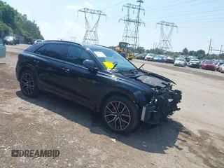 2019 Audi Q8 Premium Plus with VIN WA1EVAF11KD006599, listed as a IAAI auction lot 42657770 with 107,412 mi miles and . Bid and sale history available at DreamBid. Image 1.