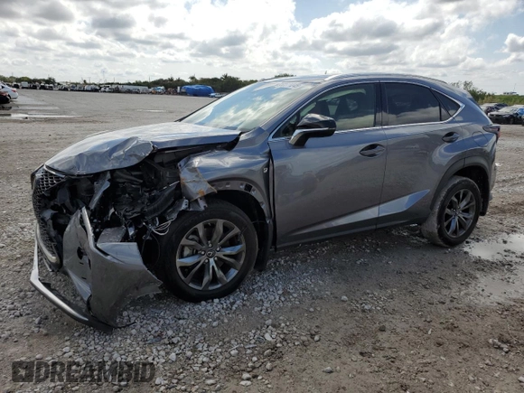 2021 Lexus NX 300 F Sport with VIN JTJSARBZ3M2200206, listed as a Copart auction lot 52511245 with 34,266 mi miles and Non repairable. Bid and sale history available at DreamBid. Image 1.