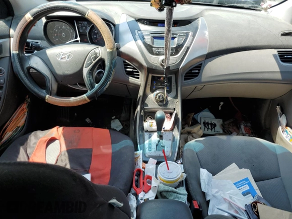 2013 Hyundai Elantra Limited with VIN 5NPDH4AE1DH168041, listed as a Copart auction lot 49709275 with 151,101 mi miles and Salvage Title. Bid and sale history available at DreamBid. Image 8.