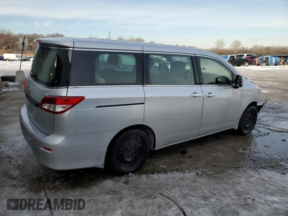 2015 Nissan Quest SV with VIN JN8AE2KP9F9133991, listed as a Copart auction lot 45724745 with 101,052 mi miles and Salvage Title. Bid and sale history available at carsss.com. Image 3.