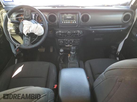 2023 Jeep Wrangler Sport S with VIN 1C4HJXDG3PW522449, listed as a Copart auction lot 41622185 with 25,436 mi miles and Salvage Title. Bid and sale history available at DreamBid. Image 8.