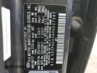 2017 Kia Sorento LX with VIN 5XYPGDA38HG327987, listed as a Copart auction lot 53922925 with 134,047 mi miles and Clean Title. Bid and sale history available at carsss.com. Image 13.