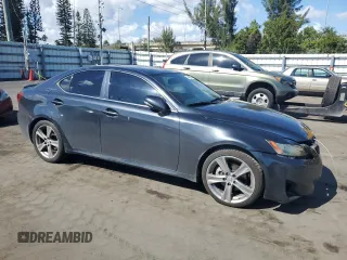 2011 Lexus IS 250 with VIN JTHBF5C23B5138850, listed as a Copart auction lot 44443045 with 116,358 mi miles and Salvage Title. Bid and sale history available at DreamBid. Image 4.