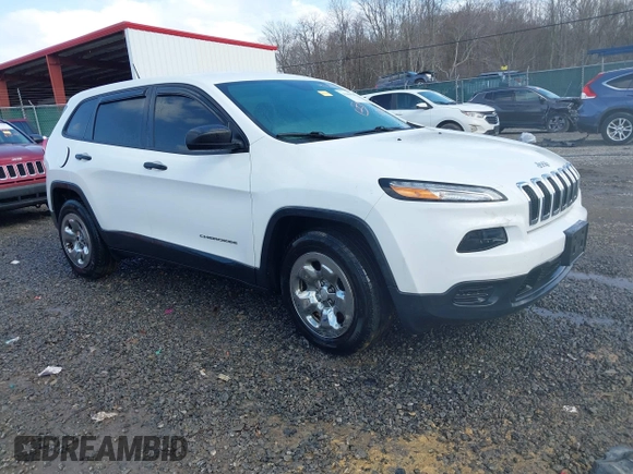 2017 Jeep Cherokee Sport with VIN 1C4PJMAB2HW666711, listed as a IAAI auction lot 41664586 with 42,337 mi miles and . Bid and sale history available at DreamBid. Image 1.