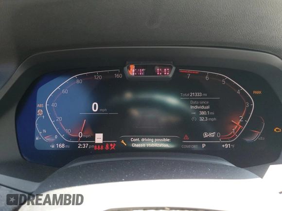 2019 BMW X5 xDrive40i with VIN 5UXCR6C57KLK85504, listed as a Copart auction lot 60908665 with 21,333 mi miles and Salvage title. Bid and sale history available at DreamBid. Image 9.