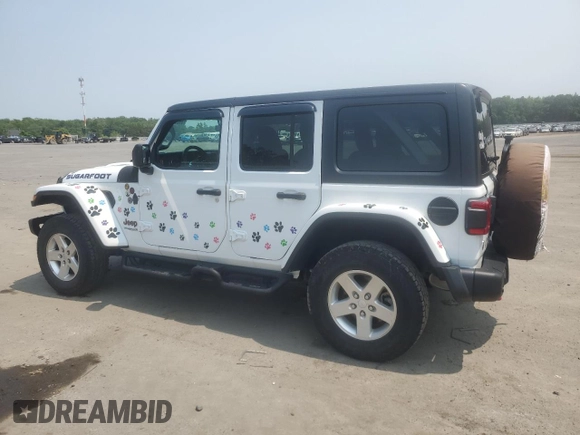 2020 Jeep Wrangler Unlimited Rubicon z VIN 1C4HJXFG8LW244882, wystawiony jako Copart lot #59293225 z przebiegiem 36 061 mil mil oraz Szkoda całkowita • Salvage title. Historia ofert i sprzedaży dostępna na DreamBid. Obrazek 2.