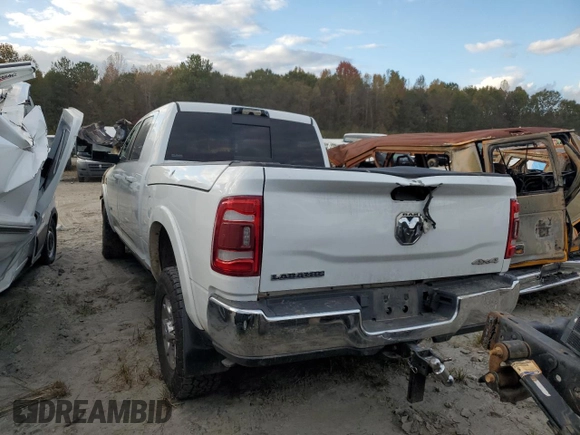 2022 Ram 3500 Laramie with VIN 3C63R3ML9NG141586, listed as a Copart auction lot 76458344 with 0 mi miles and Salvage Title. Bid and sale history available at carsss.com. Image 2.