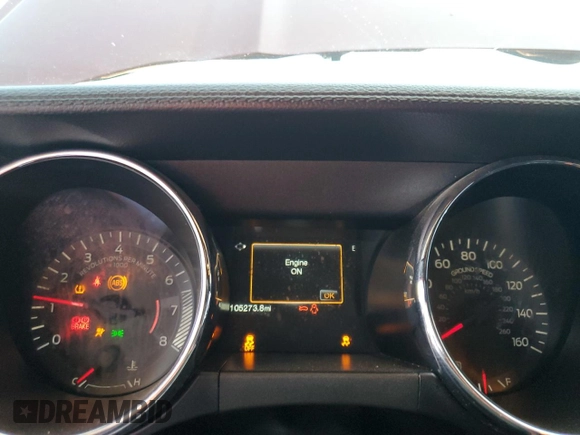 2016 Ford Mustang GT with VIN 1FA6P8CF1G5323500, listed as a Copart auction lot 62330735 with 105,273 mi miles and Salvage title. Bid and sale history available at DreamBid. Image 9.