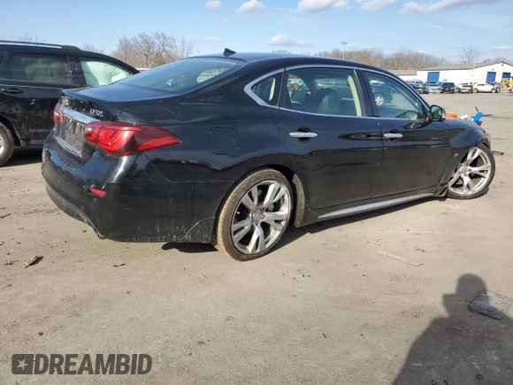 2017 Infiniti Q70 3.7 z VIN JN1BY1PR8HM210607, wystawiony jako Copart lot #44102225 z przebiegiem 112 415 mil mil oraz Szkoda całkowita • Salvage title. Historia ofert i sprzedaży dostępna na DreamBid. Obrazek 3.