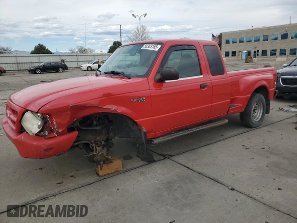 2000 Ford Ranger XL with VIN 1FTYR14V4YTB03095, listed as a Copart auction lot 50303165 with 175,116 mi miles and Salvage Title. Bid and sale history available at carsss.com. Image 1.