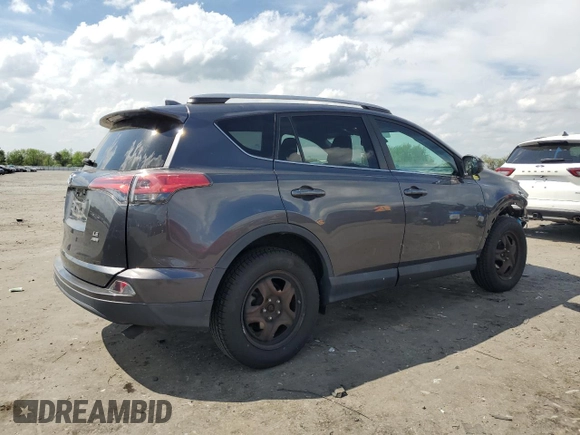 2018 Toyota RAV4 LE with VIN 2T3BFREV1JW757258, listed as a Copart auction lot 52914565 with 61,237 mi miles and Salvage Title. Bid and sale history available at carsss.com. Image 3.