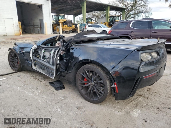 2015 Chevrolet Corvette Z06 3LZ with VIN 1G1YU3D62F5603415, listed as a Copart auction lot 84517834 with 17,983 mi miles and Salvage Title. Bid and sale history available at carsss.com. Image 2.