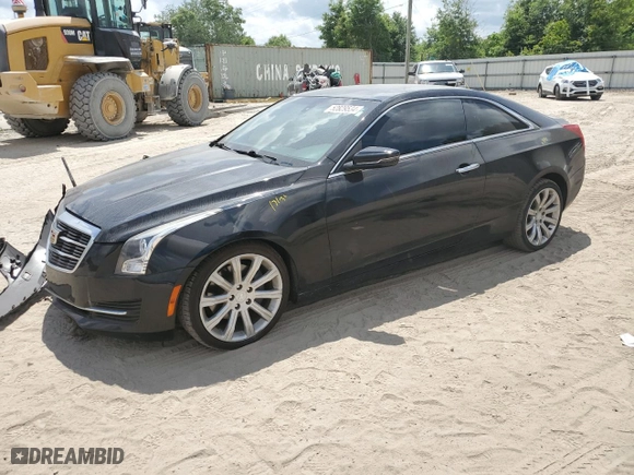 2015 Cadillac ATS Coupe Standard RWD with VIN 1G6AA1RX6F0118198, listed as a Copart auction lot 52829534 with 58,833 mi miles and Salvage Title. Bid and sale history available at carsss.com. Image 1.