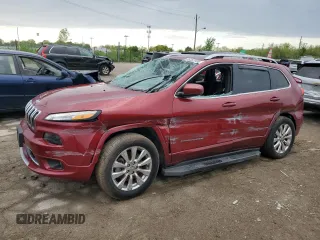 2017 Jeep Cherokee Overland with VIN 1C4PJMJS0HW574948, listed as a Copart auction lot 56225795 with 115,980 mi miles and Salvage title. Bid and sale history available at DreamBid. Image 1.