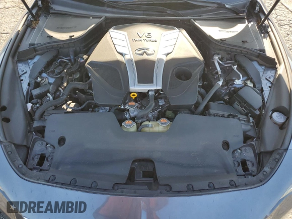2018 Infiniti Q60 Luxe with VIN JN1EV7EL8JM390331, listed as a Copart auction lot 57862095 with 54,676 mi miles and Salvage title. Bid and sale history available at DreamBid. Image 11.