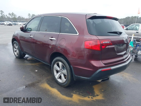 2013 Acura MDX Tech Pkg with VIN 2HNYD2H39DH513891, listed as a IAAI auction lot 41491200 with 272,549 mi miles. Bid and sale history available at carsss.com. Image 3.
