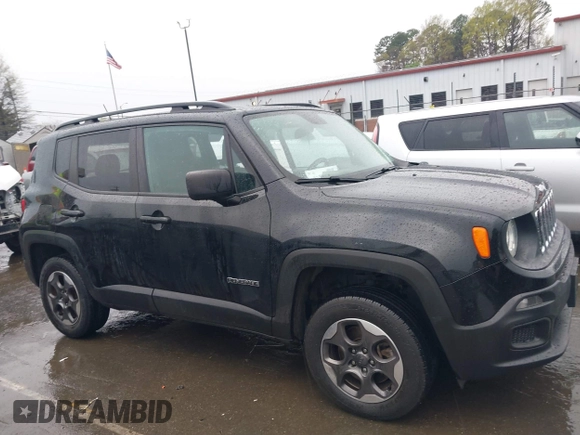 2017 Jeep Renegade Sport with VIN ZACCJBABXHPE67437, listed as a IAAI auction lot 41860179 with 135,381 mi miles and . Bid and sale history available at carsss.com. Image 13.