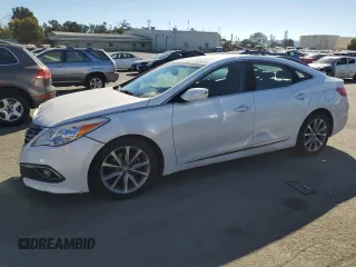 2015 Hyundai Azera with VIN KMHFG4JG9FA483222, listed as a Copart auction lot 76129724 with 49,856 mi miles and Salvage Title. Bid and sale history available at carsss.com. Image 1.