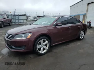 2013 Volkswagen Passat SE w/Sunroof with VIN 1VWBP7A31DC057251, listed as a Copart auction lot 51686445 with 107,792 mi miles and Salvage Title. Bid and sale history available at carsss.com. Image 1.