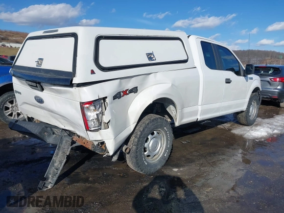 2017 Ford F-150 XL with VIN 1FTFX1EF3HFB90524, listed as a IAAI auction lot 41451534 with 156,782 mi miles. Bid and sale history available at carsss.com. Image 4.