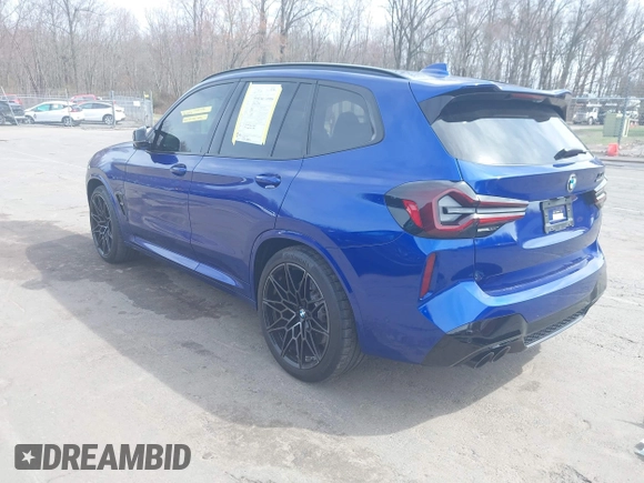 2024 BMW X3 M with VIN 5YM13EC07R9V73692, listed as a IAAI auction lot 41944954 with 5,224 mi miles and . Bid and sale history available at DreamBid. Image 3.